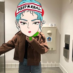 Zara suede brown jacket